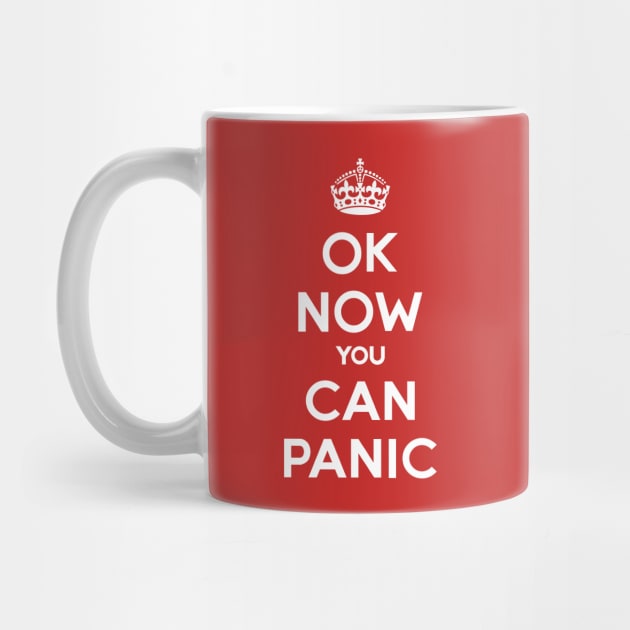 UK Panic Keep Calm British Parody by Blue Planet Boutique